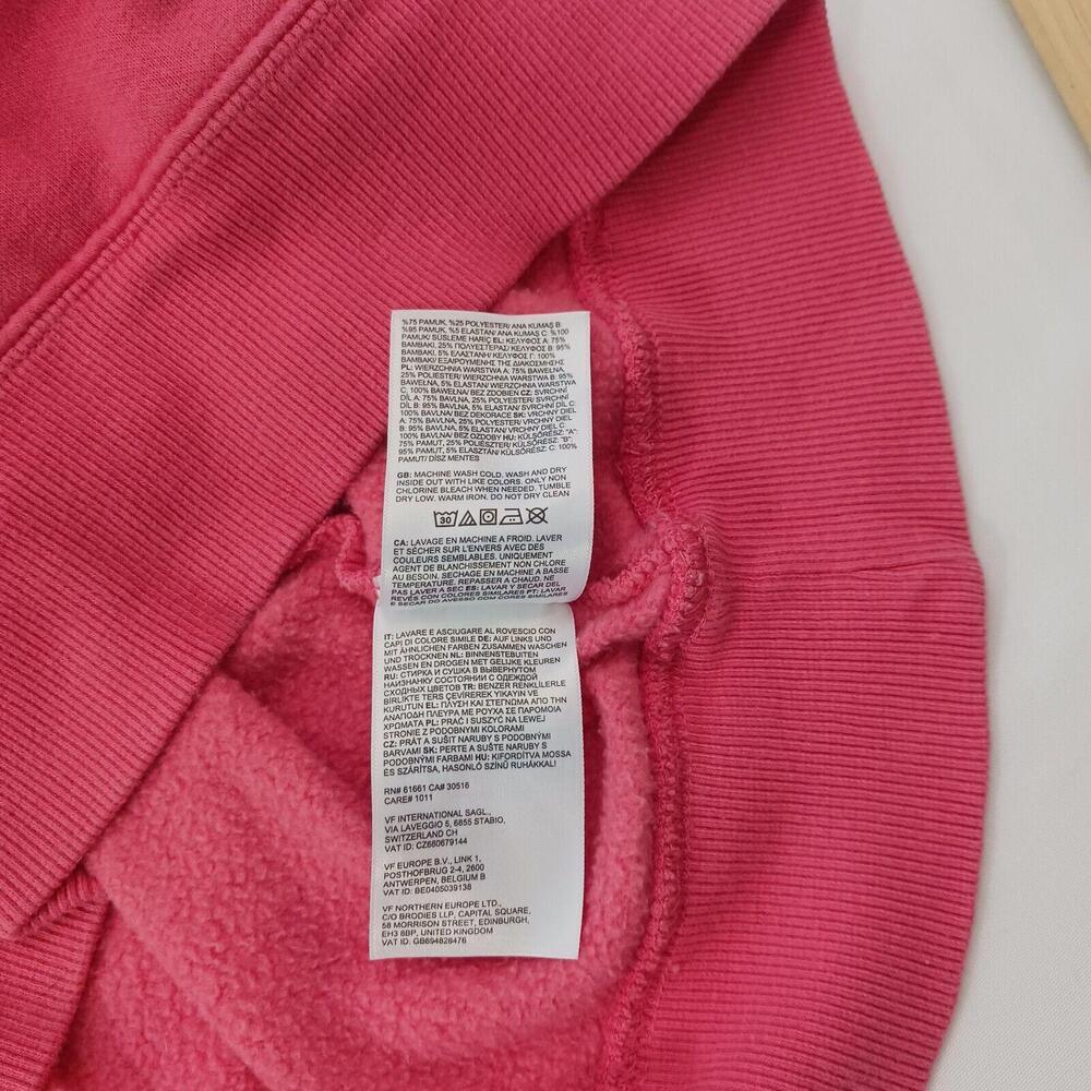 The North Face Women's Pink Cotton Blend Pullover Drawstring Hoodie Sweatshirt M - Picture 9 of 16